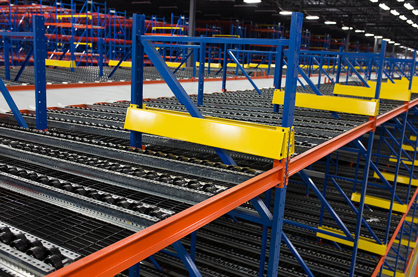 Pallet Flow Racks system configuration diagram