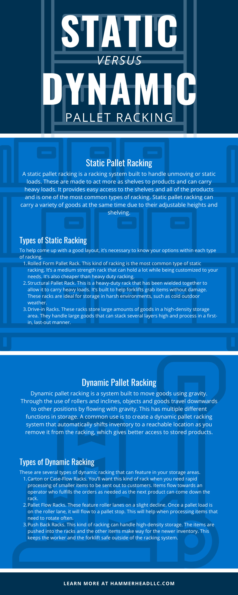 Static Versus Dynamic Pallet Racking